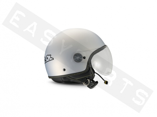 Helm Demi Jet VESPA Visor BT (Bluetooth) matt grau G23 OP